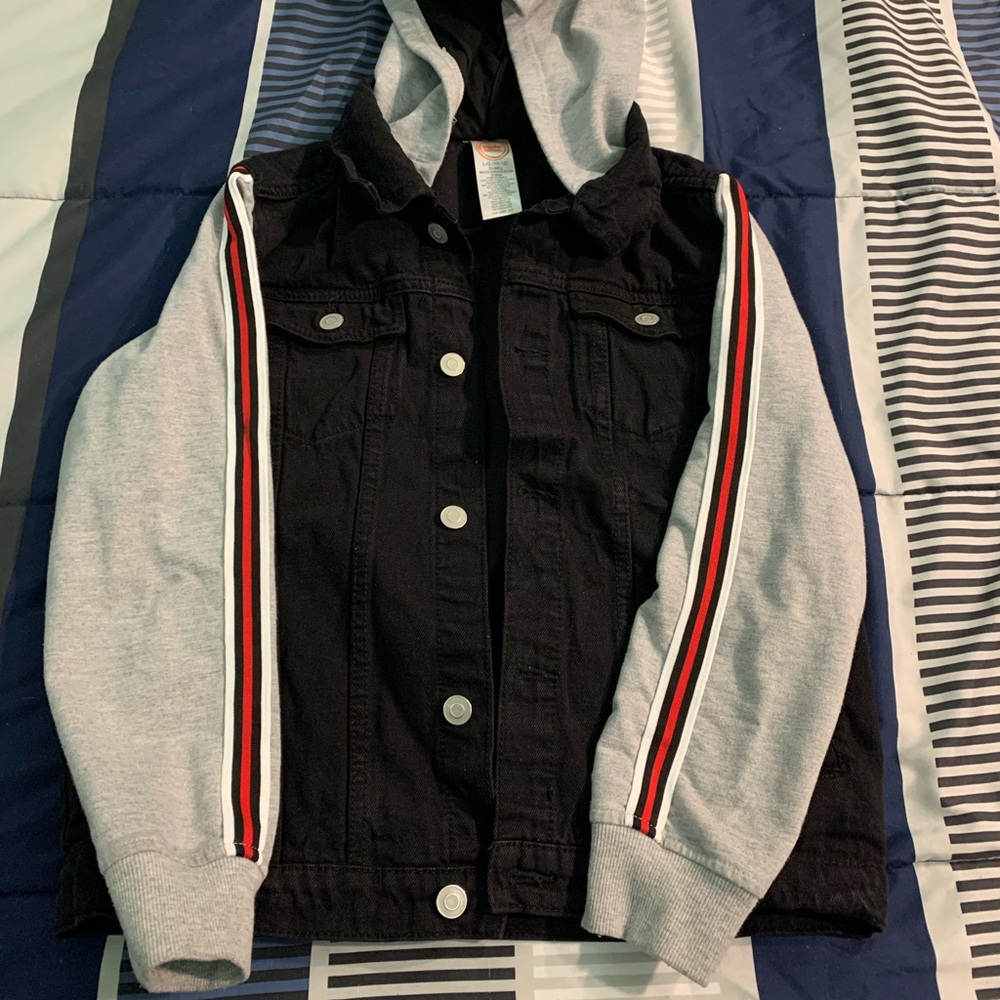 Boys denim hooded jacket
